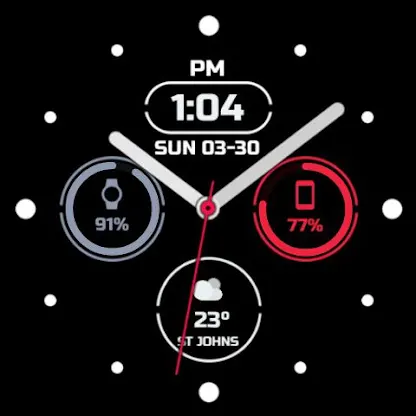 Night ver 74 - watch face screenshot 4