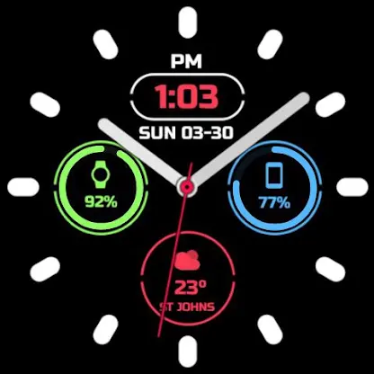 Night ver 74 - watch face screenshot 1