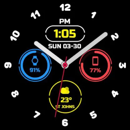 Night ver 74 - watch face screenshot 3