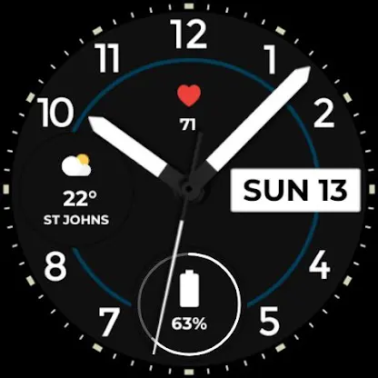 Night ver 75 - watch face screenshot 3