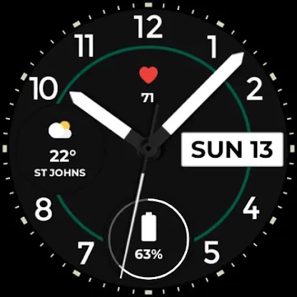Night ver 75 - watch face screenshot 2