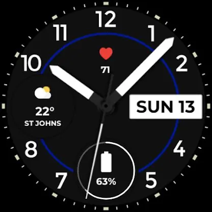 Night ver 75 - watch face screenshot 4