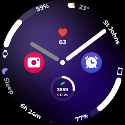 Night ver 76 - watch face screenshot 2