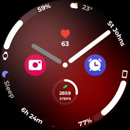 Night ver 76 - watch face screenshot 4