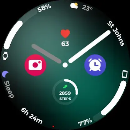 Night ver 76 - watch face screenshot 3