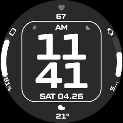 Night ver 77 - watch face screenshot 1