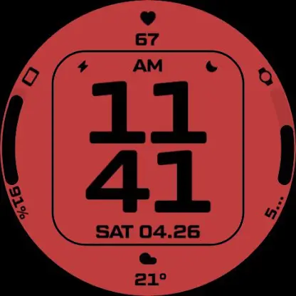 Night ver 77 - watch face screenshot 3