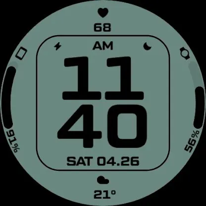 Night ver 77 - watch face screenshot 4