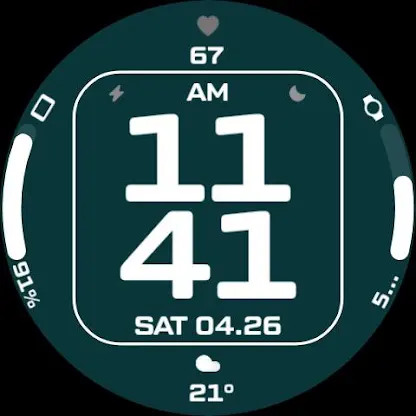 Night ver 77 - watch face screenshot 2
