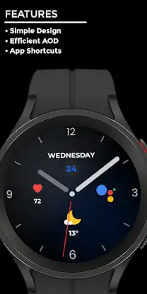 Nighty Analog 14 - watch face screenshot 2