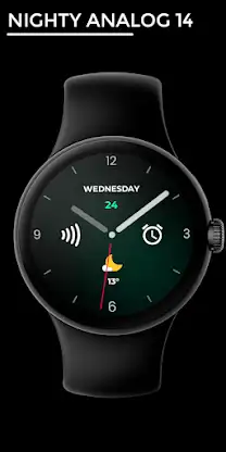 Nighty Analog 14 - watch face screenshot 1