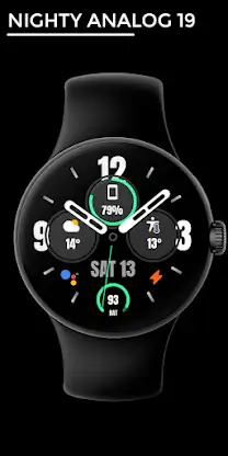Nighty Analog 19 - watch face screenshot 1