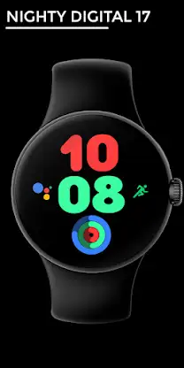 Nighty Digital 17 - watch face screenshot 1