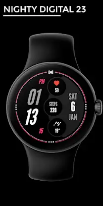 Nighty Digital 23 - watch face screenshot 1