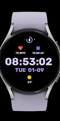 Nighty Digital 24 - watch face screenshot 5