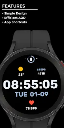 Nighty Digital 24 - watch face screenshot 2