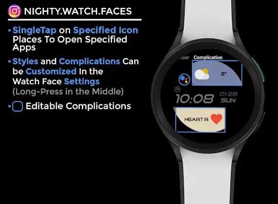 Nighty Digital 25 - watch face screenshot 6