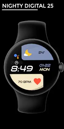 Nighty Digital 25 - watch face screenshot 1