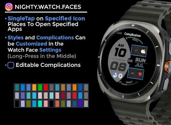 Nighty Digital 35 - watch face screenshot 6