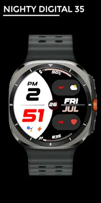 Nighty Digital 35 - watch face screenshot 1