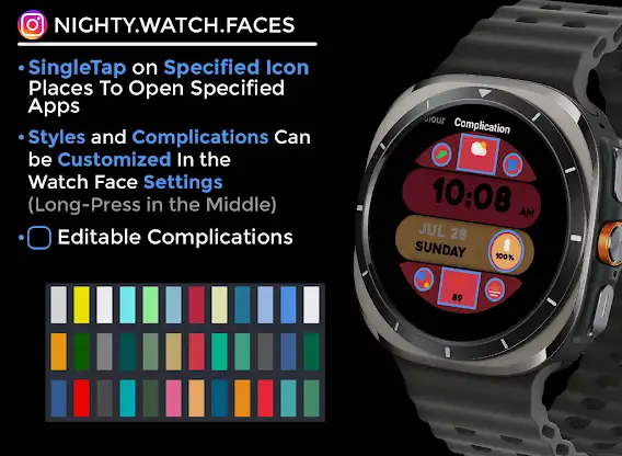 Nighty Digital 36 - watch face screenshot 6