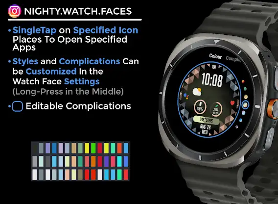 Nighty Digital 37 - watch face screenshot 6
