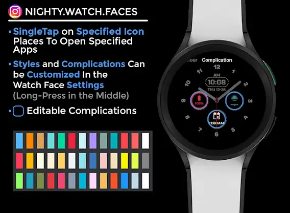 Nighty Hybrid 04 - watch face screenshot 6