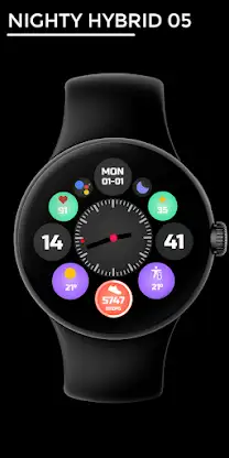 Nighty Hybrid 05 - watch face screenshot 1
