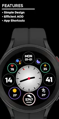 Nighty Hybrid 05 - watch face screenshot 2