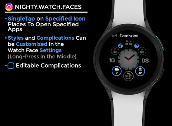 Nighty Hybrid 05 - watch face screenshot 6