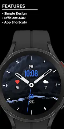 Nighty Minimal 08 - watch face screenshot 2