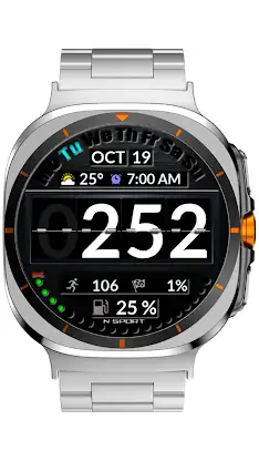 NTV520 - Digital watch face screenshot 2