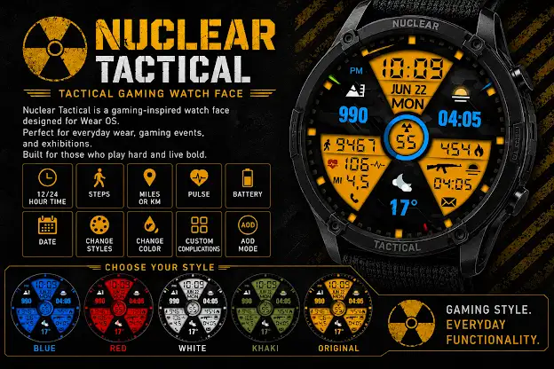Nuclear Tactical  Watch Face screenshot 1
