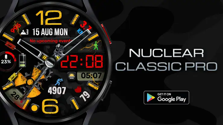 Nuclear Classic PRO Watchface screenshot 3