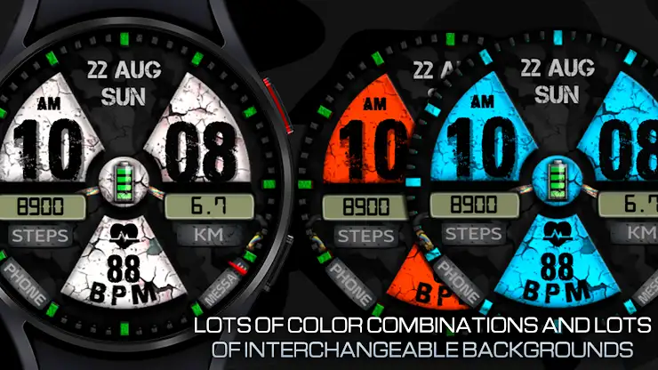 WIN Nuclear PRO Watch face screenshot 6