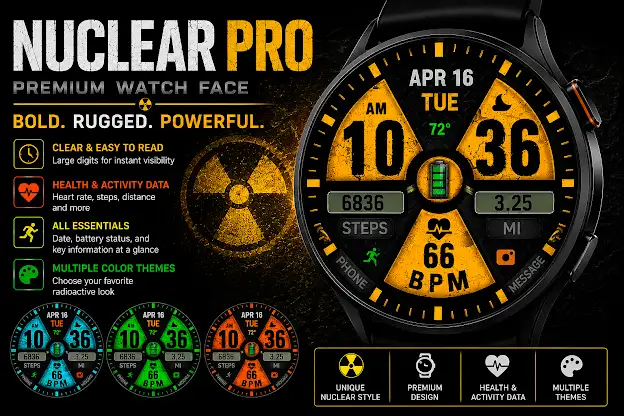 WIN Nuclear PRO Watch face screenshot 1