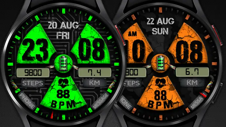 WIN Nuclear PRO Watch face screenshot 8