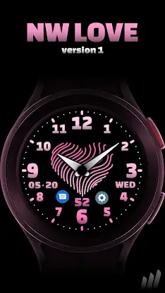 NW Love Multicolor Watch Face screenshot 1