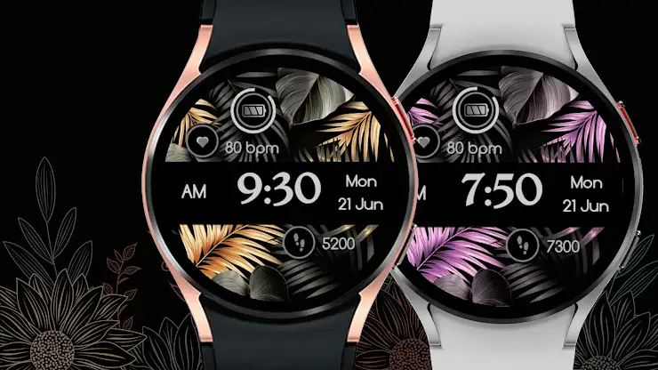 Flora Elegant Design Watchface screenshot 1
