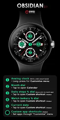 OBSIDIAN 2.1 classic timepiece screenshot 5