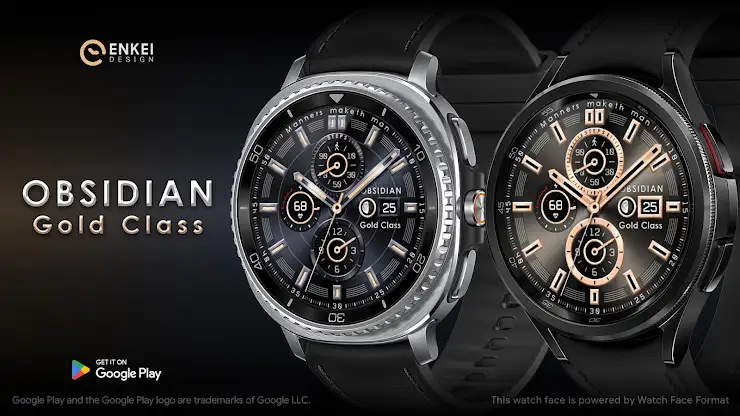 OBSIDIAN Gold Class watch face screenshot 1