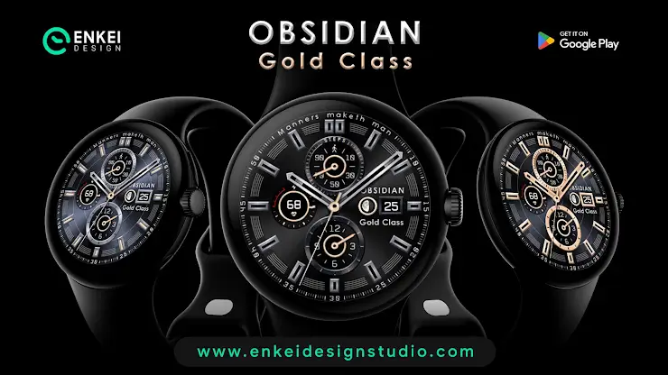 OBSIDIAN Gold Class watch face screenshot 7