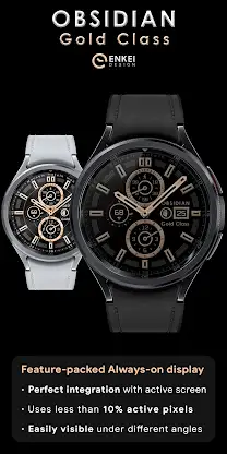 OBSIDIAN Gold Class watch face screenshot 4