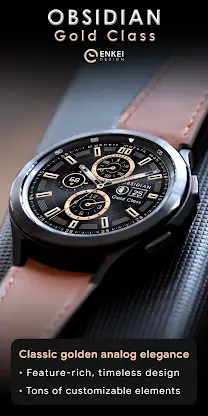 OBSIDIAN Gold Class watch face screenshot 2