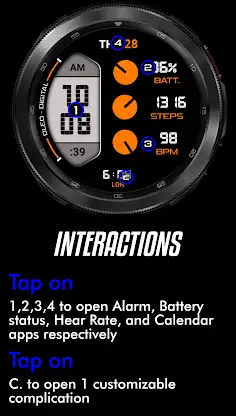 Oled - Digital v5 | watch face screenshot 7