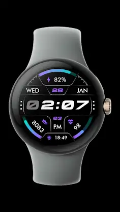 Oled - Digital v6 | watch face screenshot 3