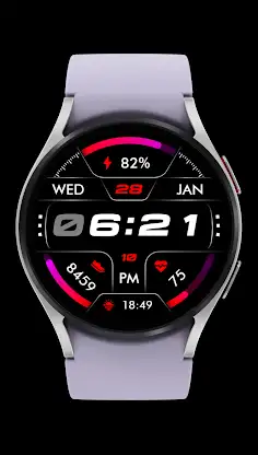 Oled - Digital v6 | watch face screenshot 2