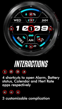 Oled - Digital v6 | watch face screenshot 8