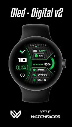 Oled Digital v2 | watch face screenshot 4
