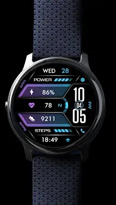 Oled - Digital v9 | watch face screenshot 1